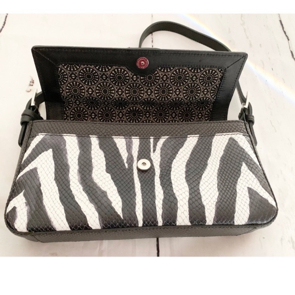 Brighton Baguette Python Handbag - Picture 8 of 14